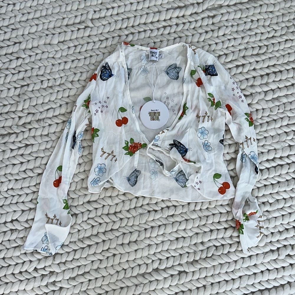 Princess Polly DRAWN TO YOU TOP MULTI NWT US 4